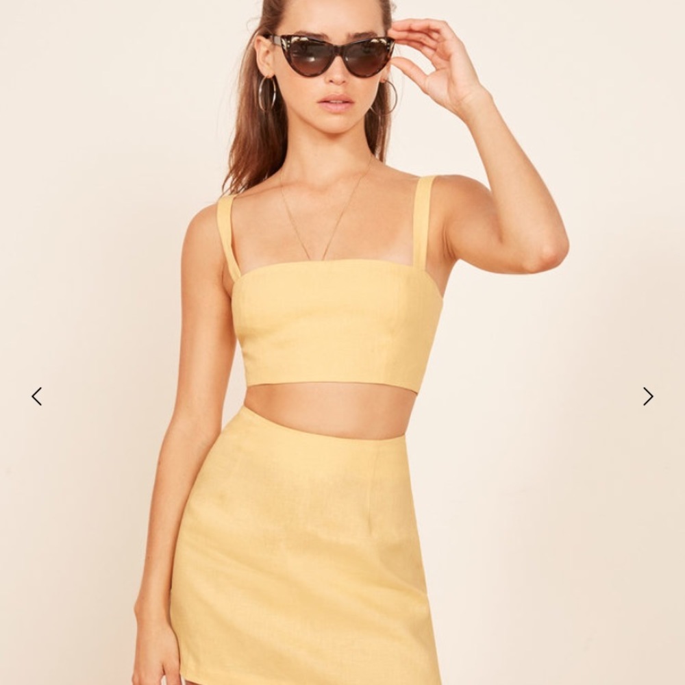 SOLD OUT! Reformation atlas crop and kash skirt